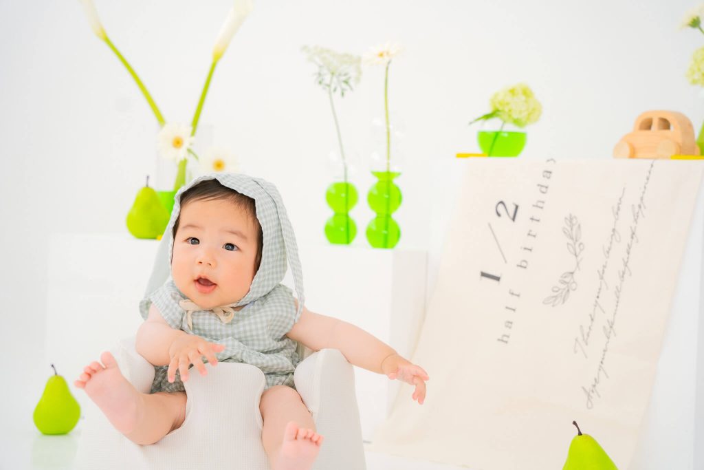 【宇都宮】ゆりかごフォト-ハーフバースデーフォト