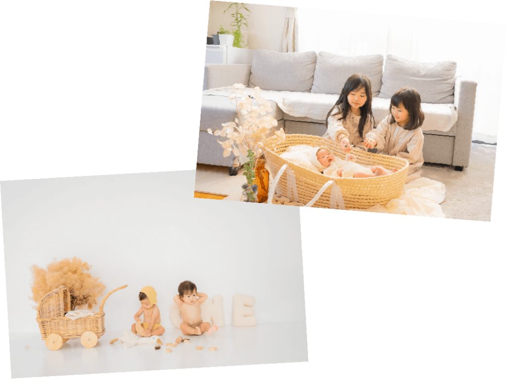 ニューボーンフォト 自宅出張　スタジオ